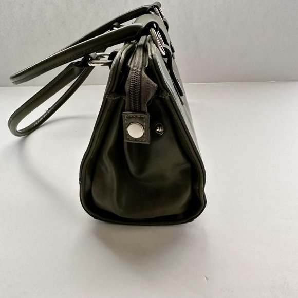 VTG Hillard & Hanson Vinyl Handbag Purse Double Handle Strap Bag Magnet Closure - Picture 3 of 16